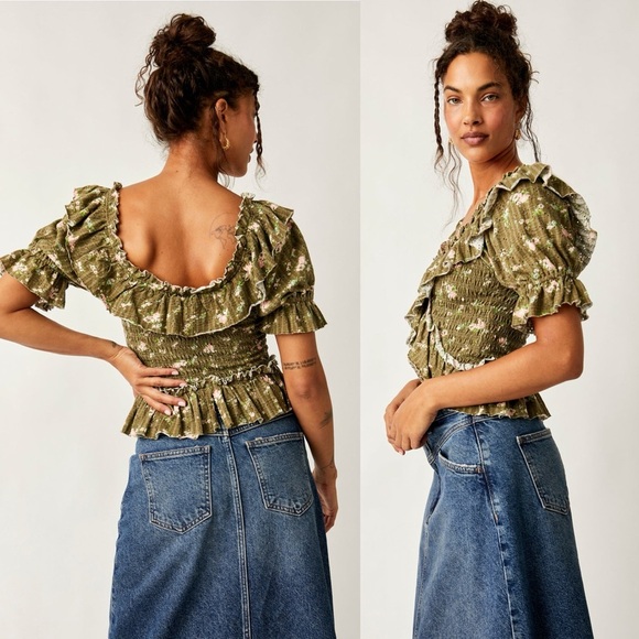 NEW Free People Favorite Girl Top Sz Small NWT - Picture 2 of 5